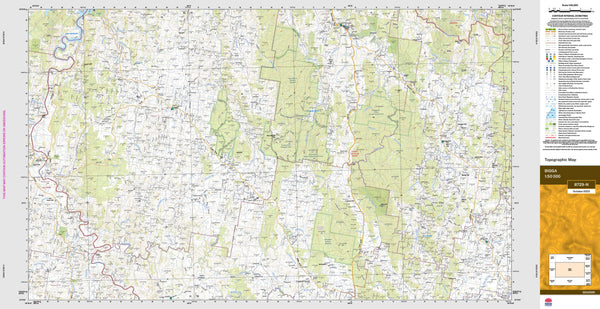 Bigga 8729-N Topographic Map 1:50k
