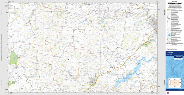 Carcoar 8730-4N Topographic Map 1:25k