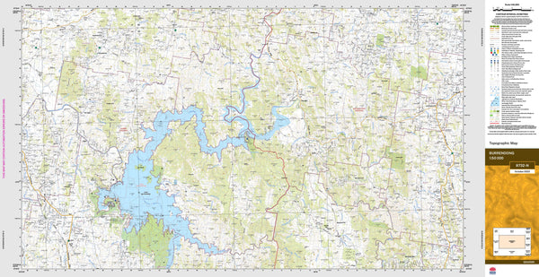 Burrendong 8732-N Topographic Map 1:50k