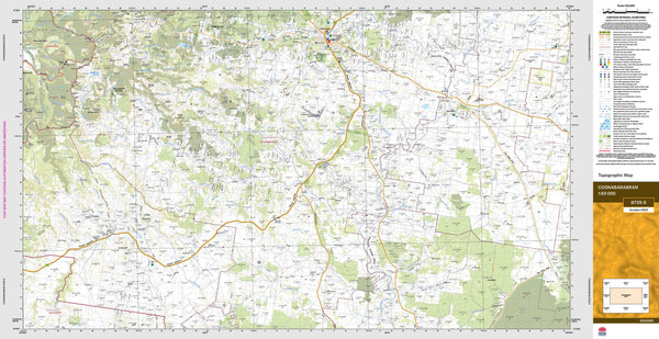 Coonabarabran 8735-S Topographic Map 1:50k