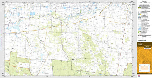 Cuttabri 8737-S Topographic Map 1:50k