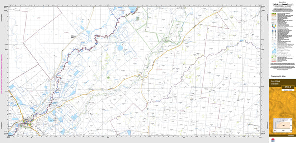 Caloona 8740-S Topographic Map 1:50k