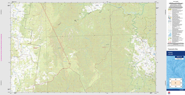 Yowrie 8825-3N Topographic Map 1:25k