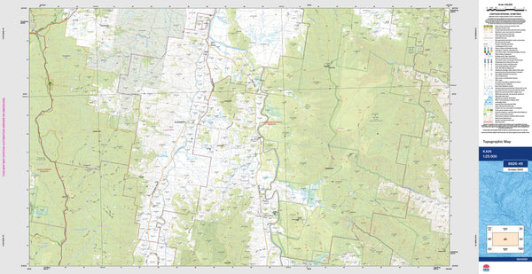 Kain 8826-4S Topographic Map 1:25k