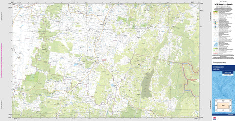 Windellama 8827-1N Topographic Map 1:25k