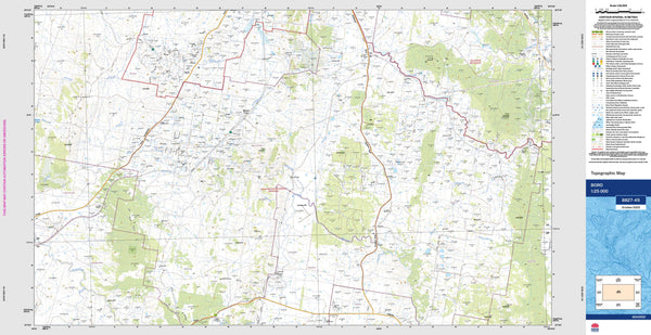 Boro 8827-4S Topographic Map 1:25k