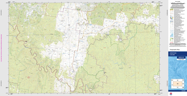 Arkstone 8829-4N Topographic Map 1:25k