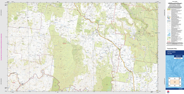 Upper Turon 8831-1N Topographic Map 1:25k