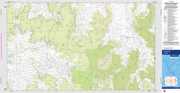 Munghorn 8833-2S Topographic Map 1:25k