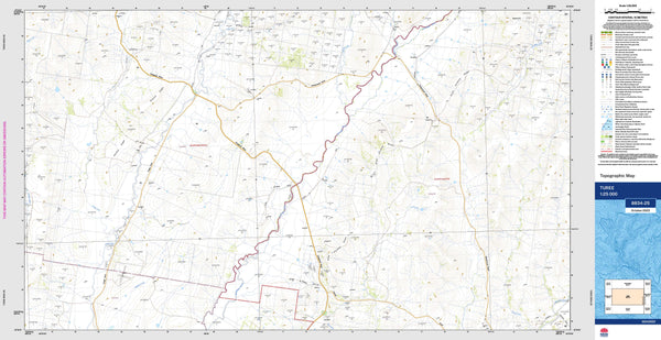 Turee 8834-2S Topographic Map 1:25k