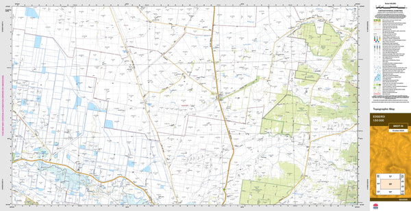 Edgeroi 8837-N Topographic Map 1:50k
