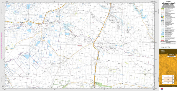 Gurley 8838-N Topographic Map 1:50k