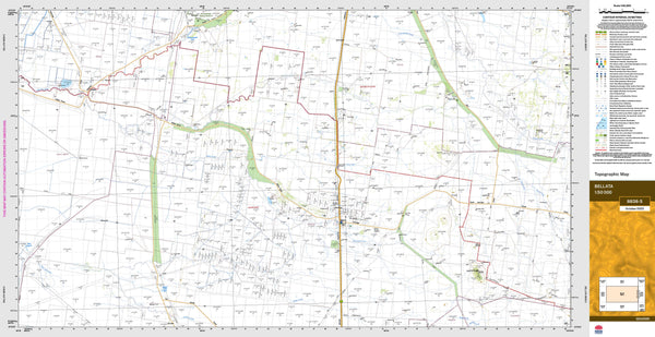 Bellata 8838-S Topographic Map 1:50k