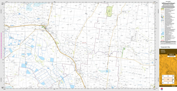Garah 8839-N Topographic Map 1:50k