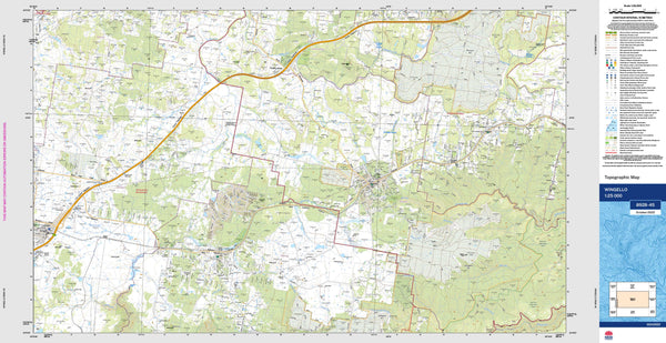 Wingello 8928-4S Topographic Map 1:25k