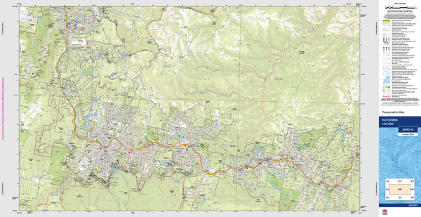 Katoomba 8930-1S Topographic Map 1:25k