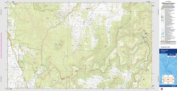 Ben Bullen 8931-4S Topographic Map 1:25k