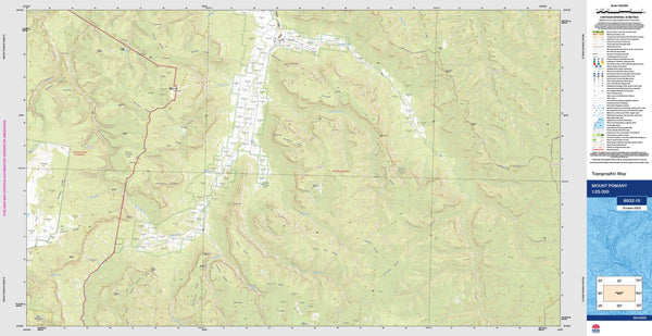 Mount Pomany 8932-1S Topographic Map 1:25k