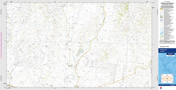 Terragong 8933-1N Topographic Map 1:25k