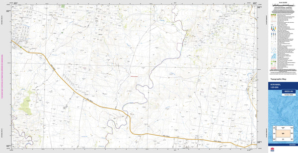 Borambil 8933-4N Topographic Map 1:25k