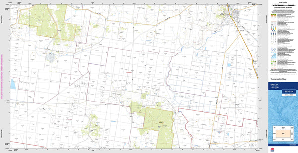 Breeza 8935-2N Topographic Map 1:25k
