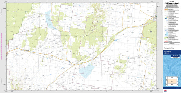 Colly Blue 8935-3S Topographic Map 1:25k