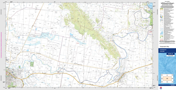Gunnedah 8936-2S Topographic Map 1:25k