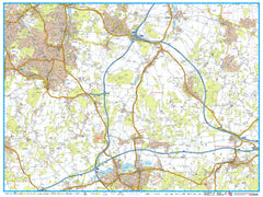 London Master Plan South East A-Z 1015 x 763mm Wall Map