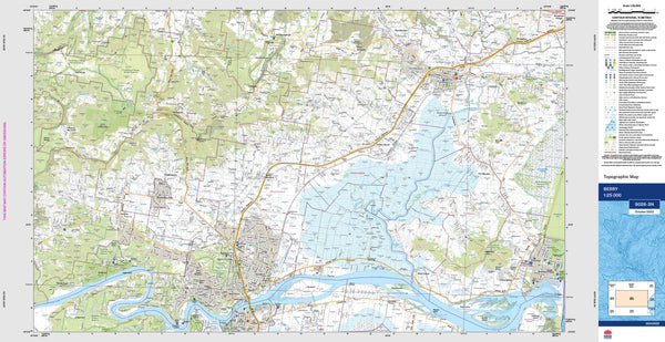 Berry 9028-3N Topographic Map 1:25k