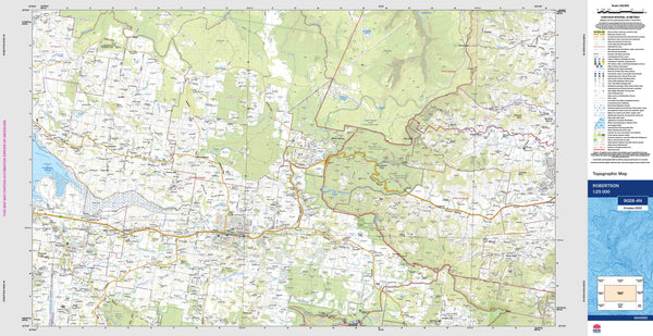 Robertson 9028-4N Topographic Map 1:25k