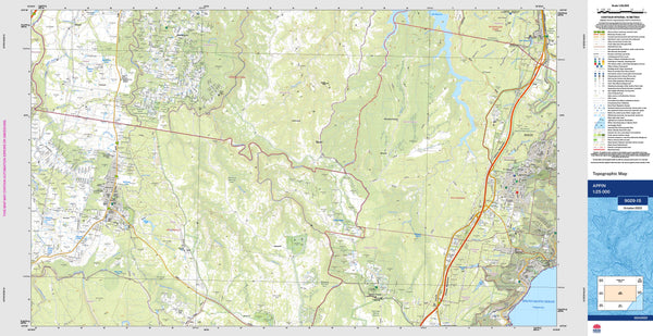 Appin 9029-1S Topographic Map 1:25k