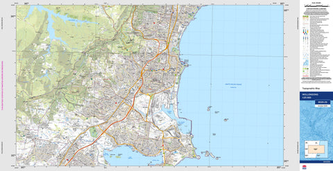 Wollongong 9029-2S Topographic Map 1:25k