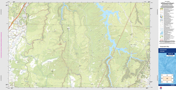 Avon River 9029-3S Topographic Map 1:25k