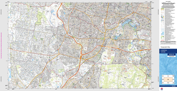 Liverpool 9030-2S Topographic Map 1:25k