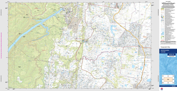 Warragamba 9030-3S Topographic Map 1:25k