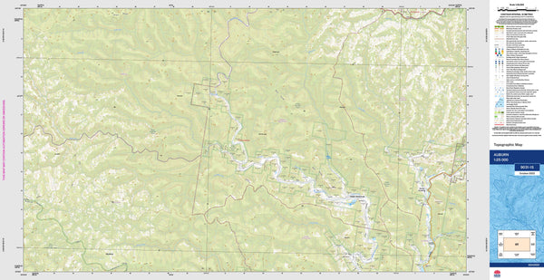 Auburn 9031-1S Topographic Map 1:25k