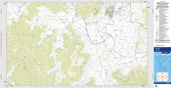 Denman 9033-3S Topographic Map 1:25k