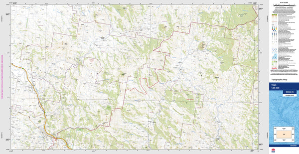 Temi 9034-1S Topographic Map 1:25k