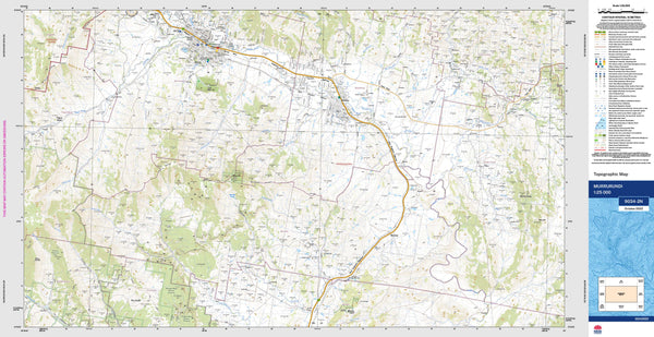 Murrurundi 9034-2N Topographic Map 1:25k