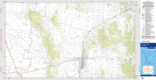 Werris Creek 9035-3N Topographic Map 1:25k