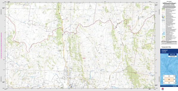 Piedmont 9037-3N Topographic Map 1:25k