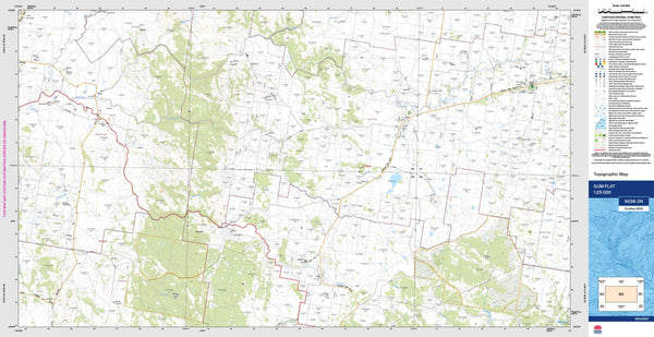 Gum Flat 9038-2N Topographic Map 1:25k
