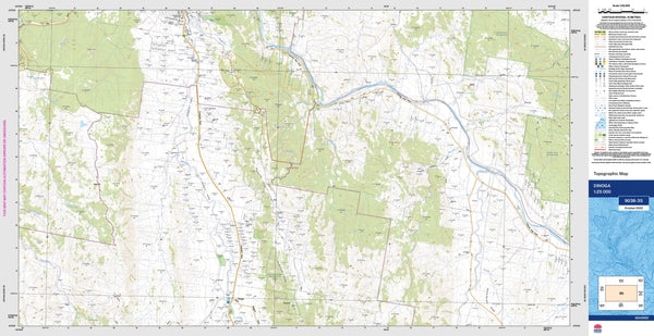 Dinoga 9038-3S Topographic Map 1:25k