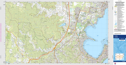 Wyong 9131-2N Topographic Map 1:25k