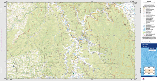Wollombi 9132-3S Topographic Map 1:25k