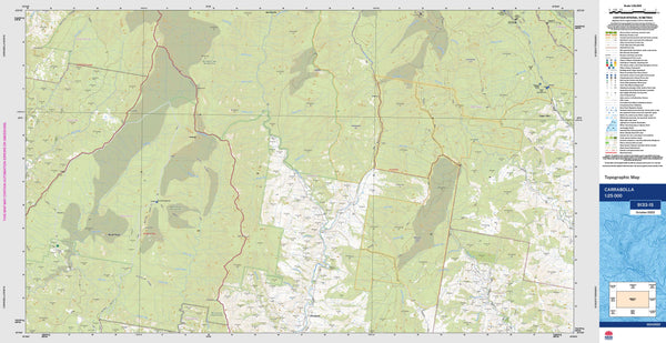 Carrabolla 9133-1S Topographic Map 1:25k