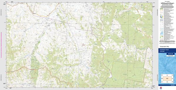 Crawney Pass 9134-4N Topographic Map 1:25k