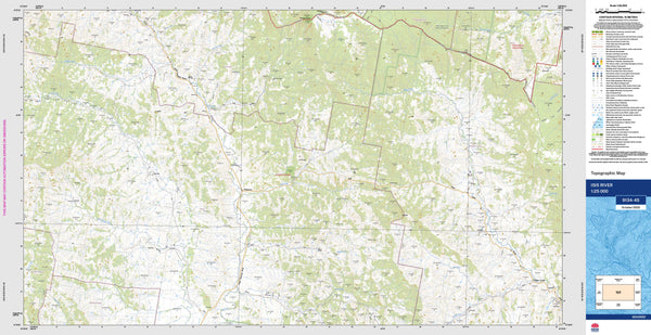Isis River 9134-4S Topographic Map 1:25k