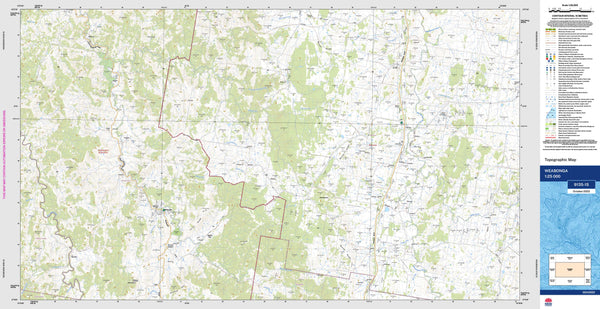 Weabonga 9135-1S Topographic Map 1:25k
