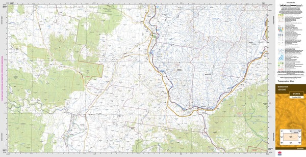 Bonshaw 9139-N Topographic Map 1:50k